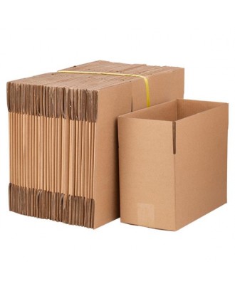 100 Corrugated Paper Boxes 8x6x4"（20.3*15.2*10cm）Yellow