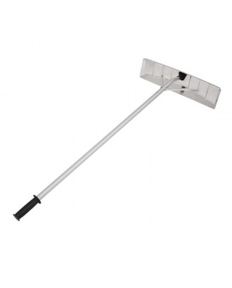 Lightweight Snow Shovel Roof Rake 20FT Extension Poly Blade Adjustable Telescoping Handle